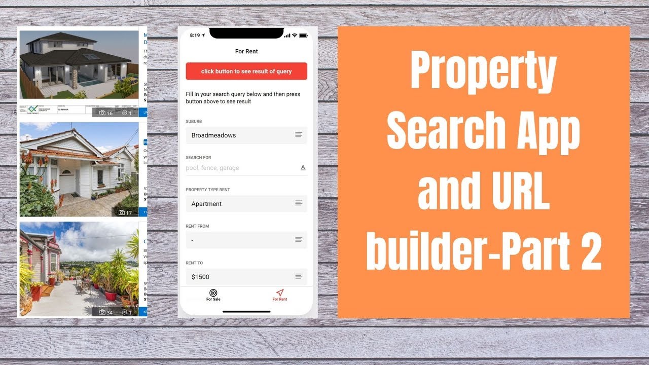 Property Search App and URL builder Part 2