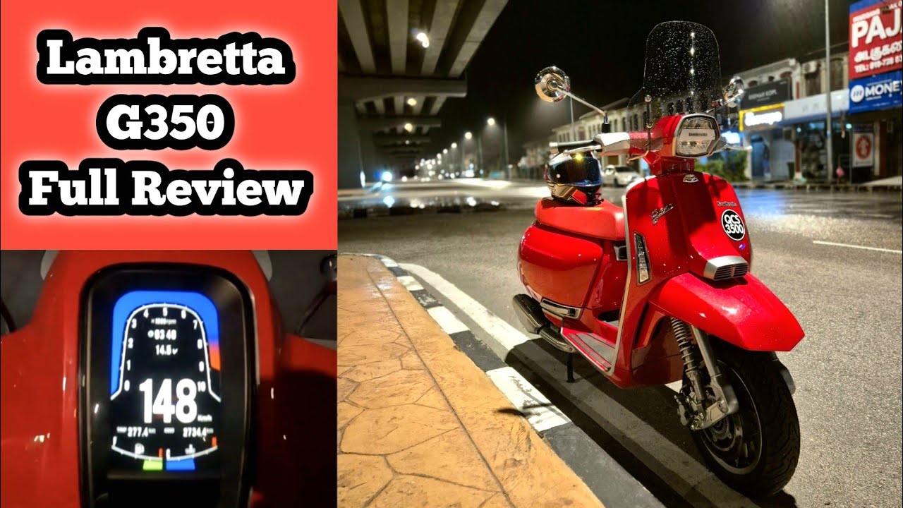 Lambretta G350 2024 Malaysia | FULL REVIEW | TEST RIDE | TOP SPEED | GPS |