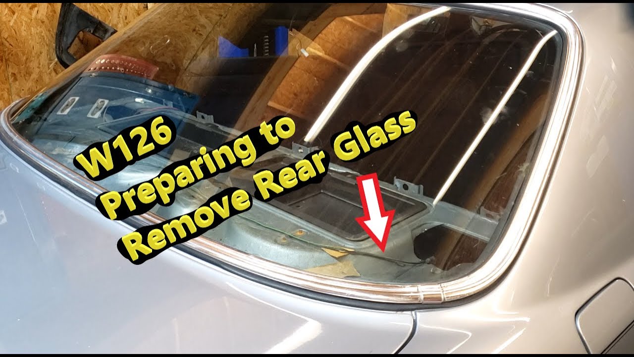 Mercedes W126 - Rear Window Channel Rust Repair - Part 1 - Interior Trim Removal
