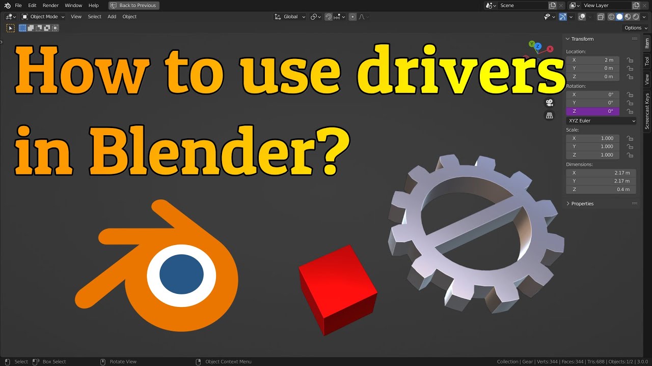 Как использовать драйверы в Blender? | Учебное пособие