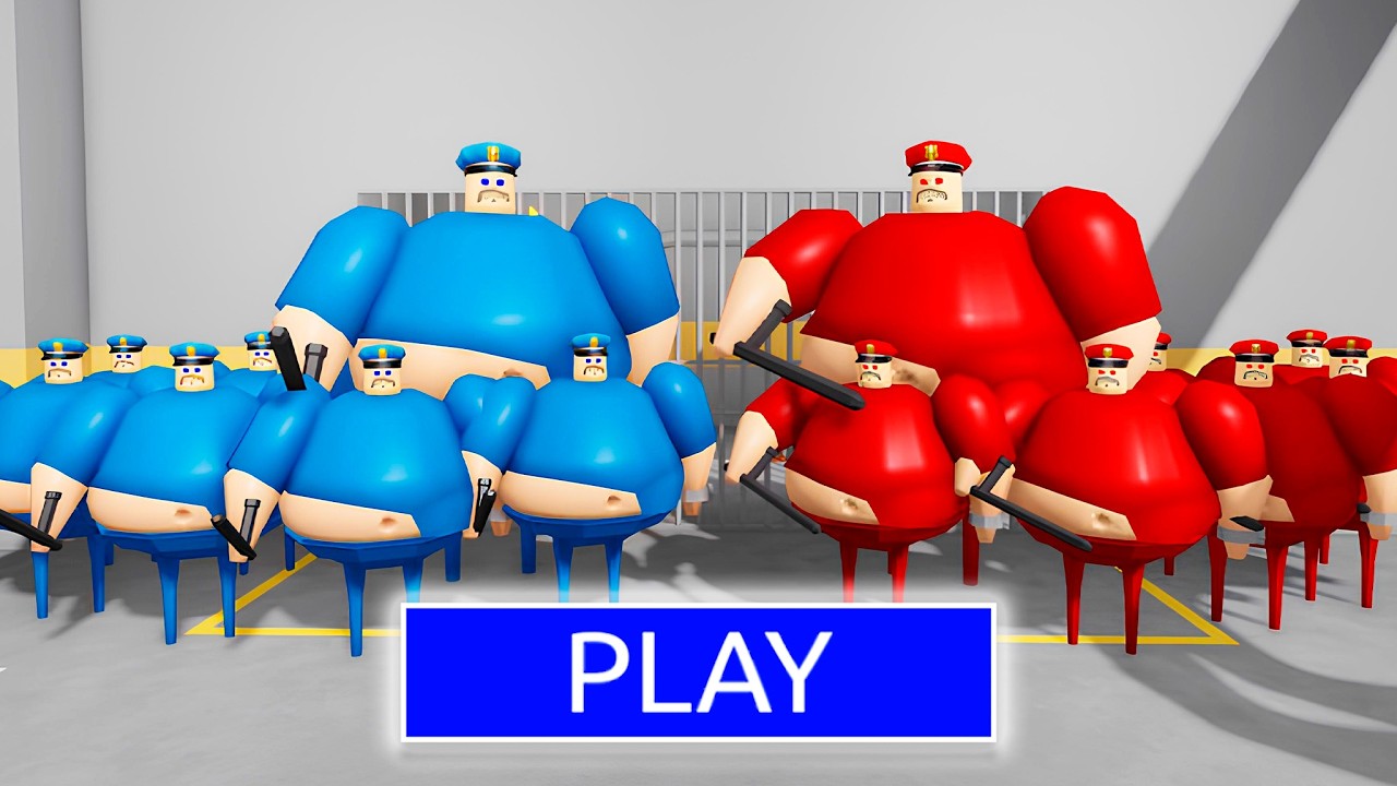 RED Bosses Vs BLUE Bosses! BARRY'S PRISON RUN! #roblox #obby
