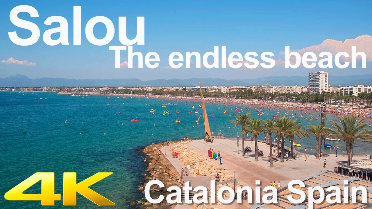 Tiny Tour | Salou Spain | Walk along the beach 2019 Summer