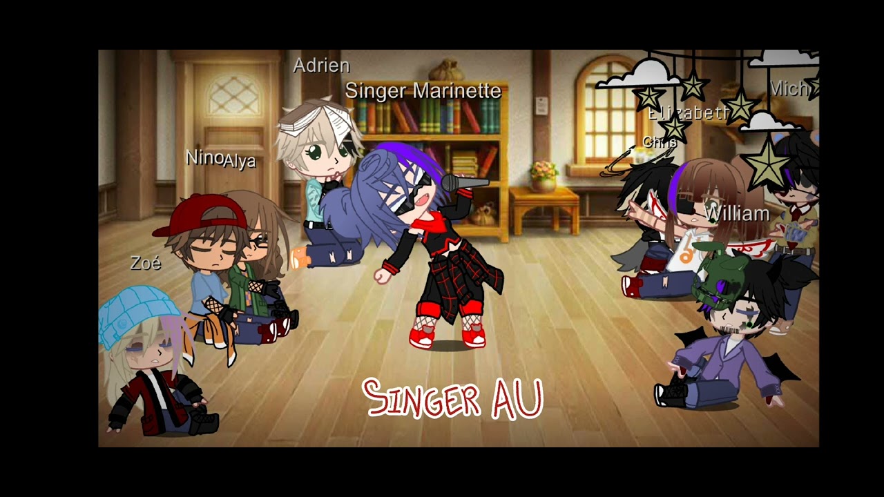 Mlb and The Afton Family react to Marinette's AU's {Marinette Afton|Enjoy!}