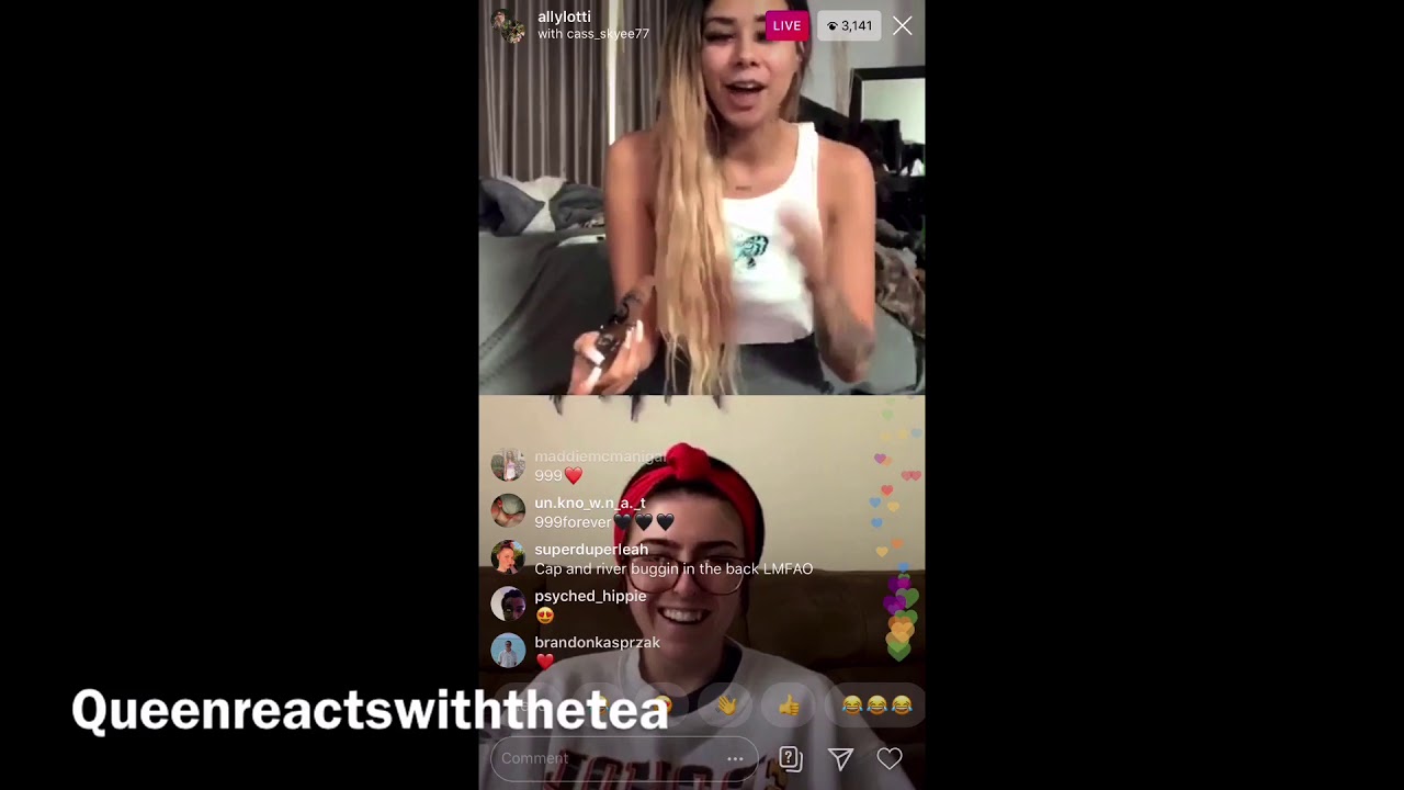 Ally Lotti says she didn’t want Juice Wrld posting her when they first got together on insta Live
