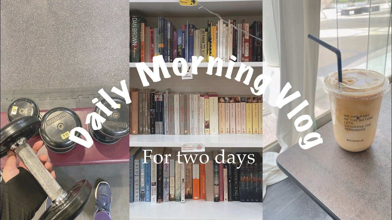 فلوق صباح يومين نادي، كوفي، جامعة الإمام | Morning vlog, cafe, gym, imam uni