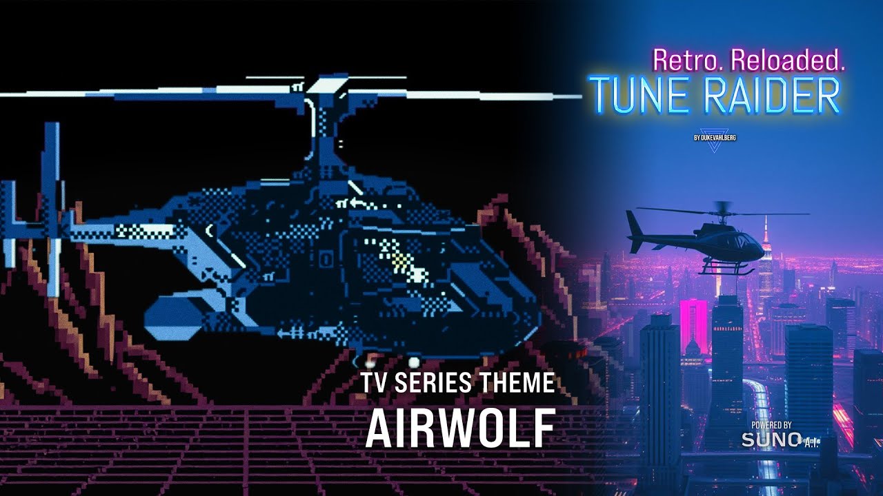 🚁 Airwolf - 8bit Remix | Sylvester Levay | Tune Raider