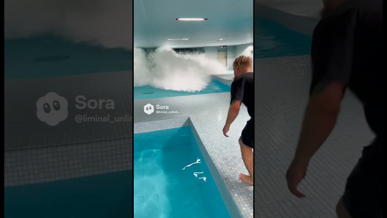 Jake Paul floats from the pool rooms to the #backrooms #poolrooms #jakepaul #viral #foryou