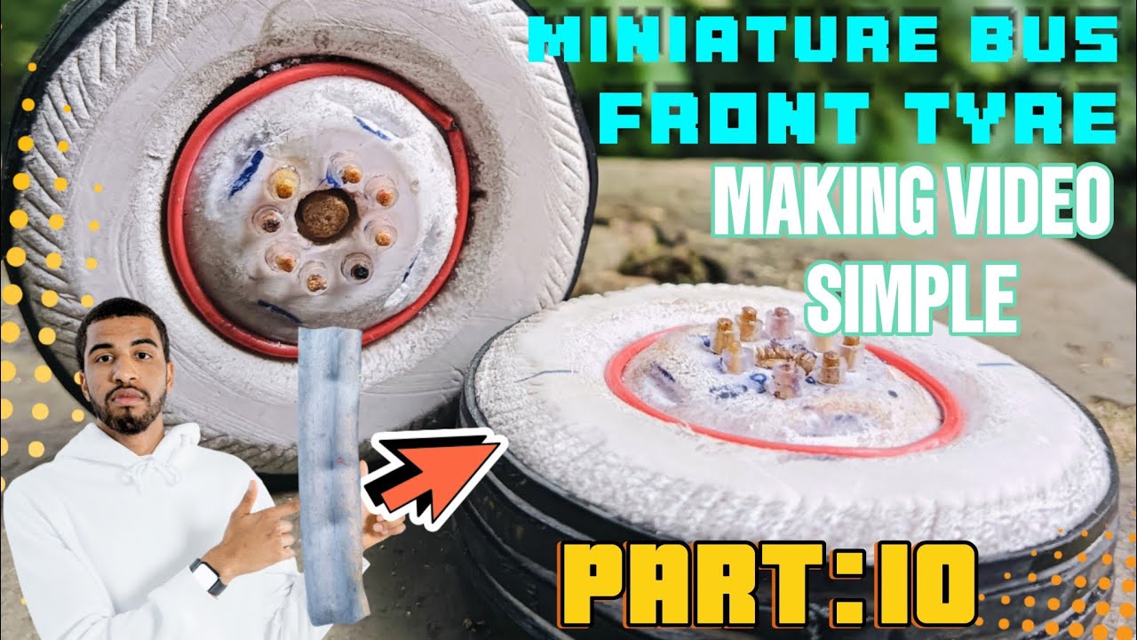 Miniature bus front tyre making detailed video malayalam part:10 #ksrtcbus #automobile #bus #diy