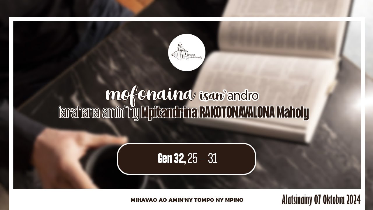 Mofonaina isan`andro anio Alatsinainy 07 Oktobra 2024. FJKM Ambohitantely