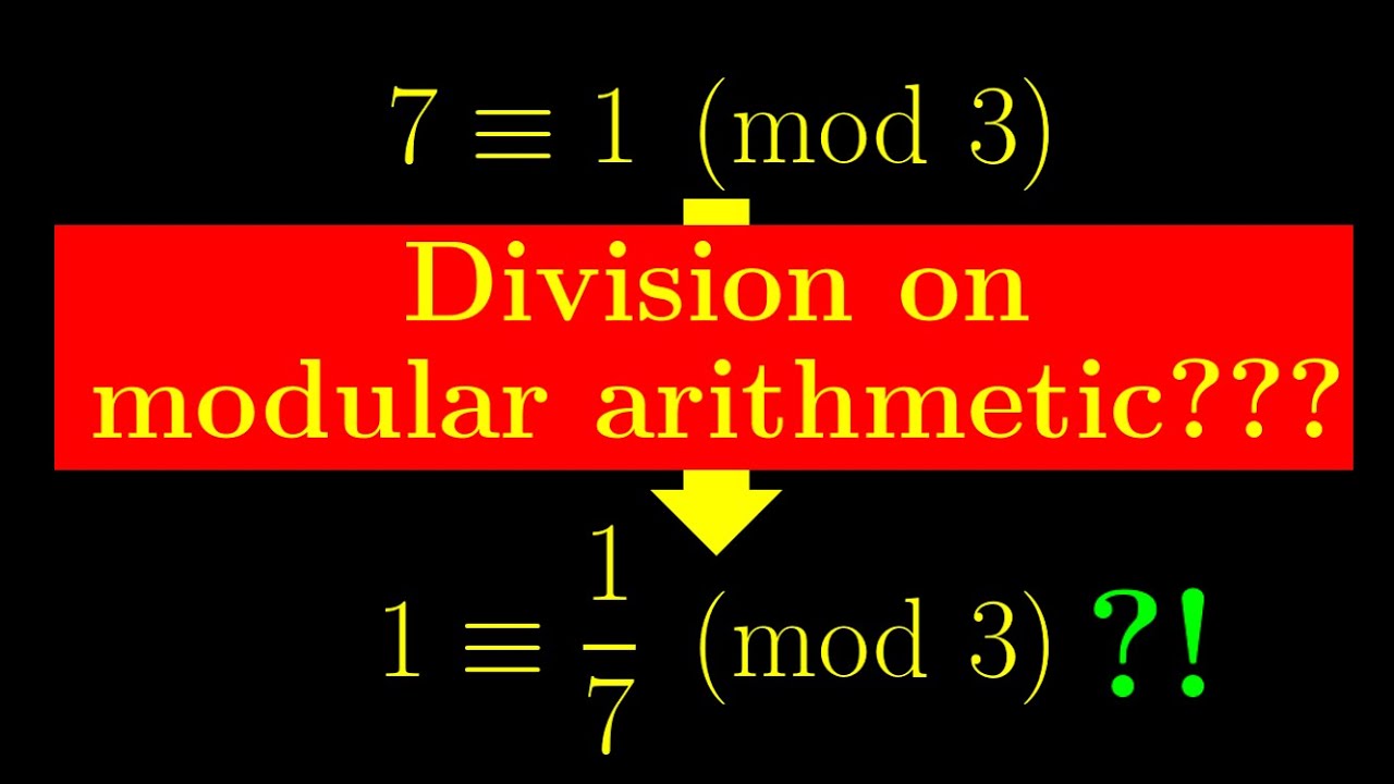 Everything you need to know about operations in modular arithmetic
