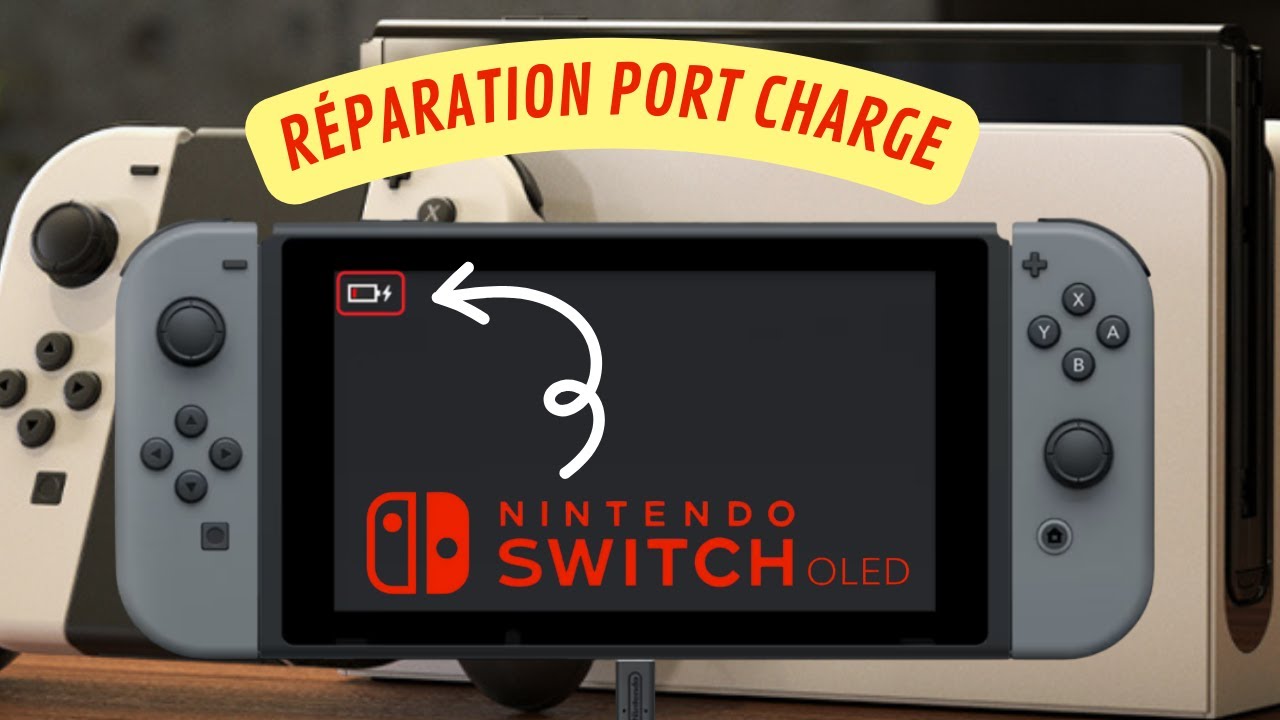 Nintendo Switch OLED : Ne Charge Plus / Remplacement du Connecteur de Charge (Étape par Étape)