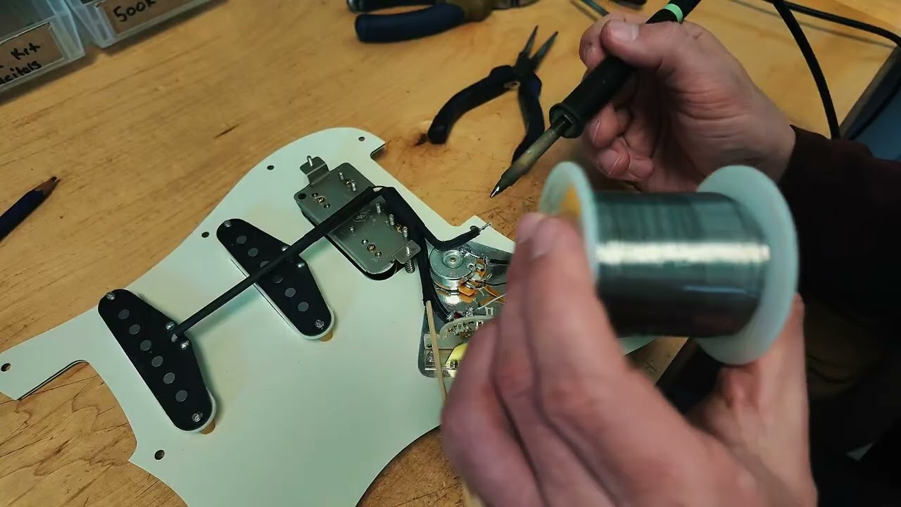 Сборка пикгарда Fralin Prewired HSS