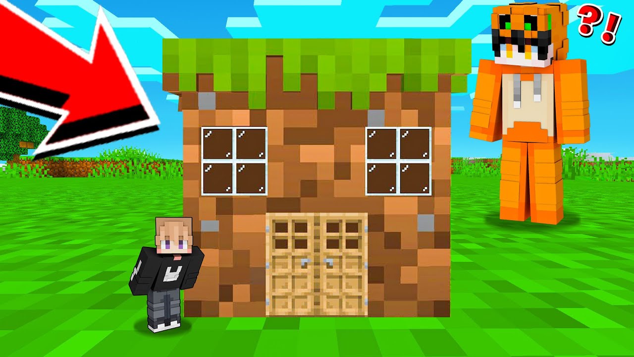 TEMANKU BINGUNG!! AKU SEMBUNYI DI RUMAH DALAM BLOCK DI MINECRAFT!!