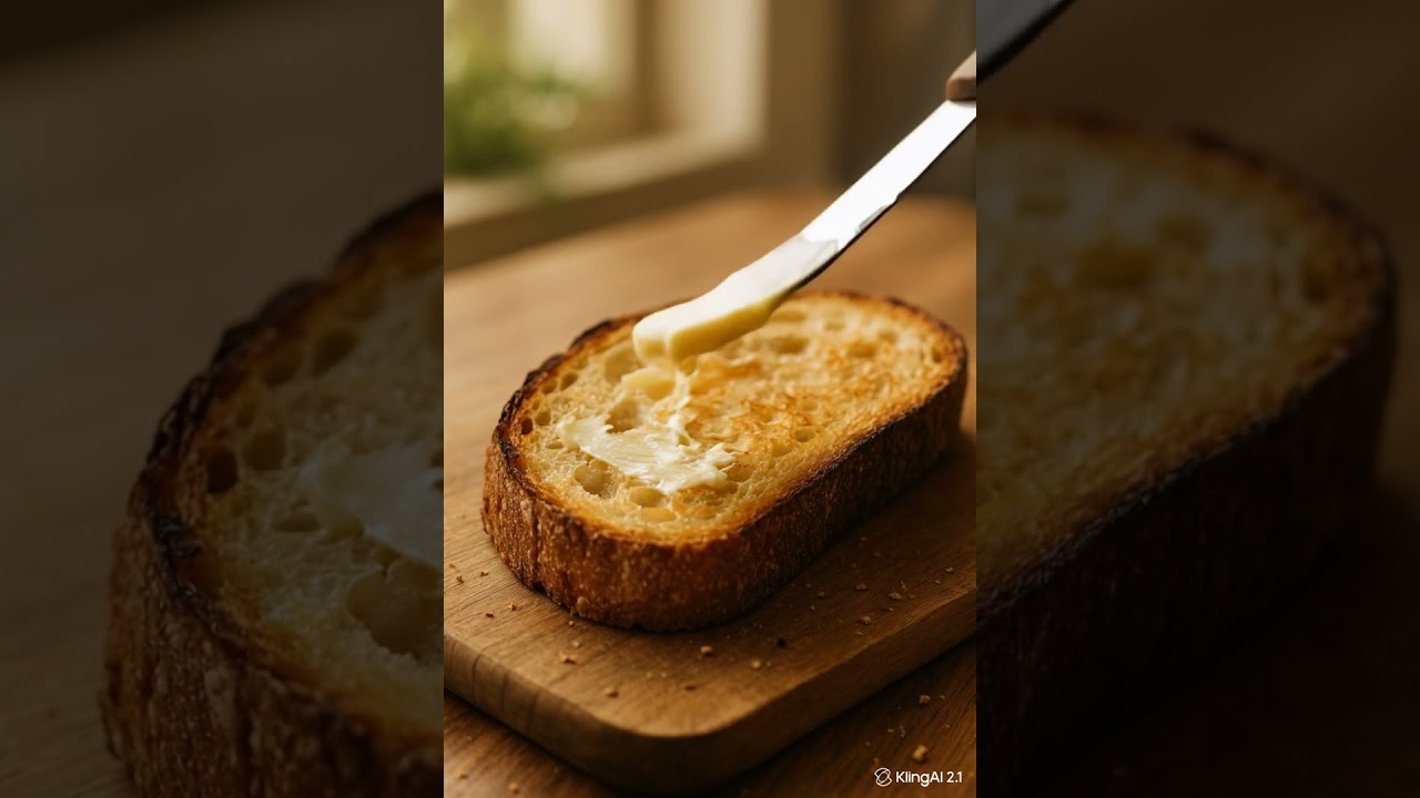Sourdough Butter Spread 🍞 #kitchenasmr