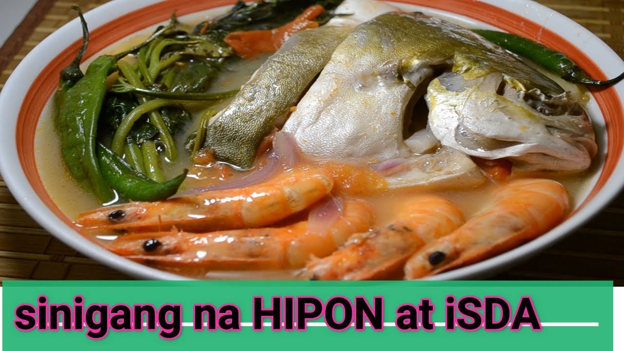 SINIGANG na HIPON AT ISDA ( 2-IN-1-RECIPE )