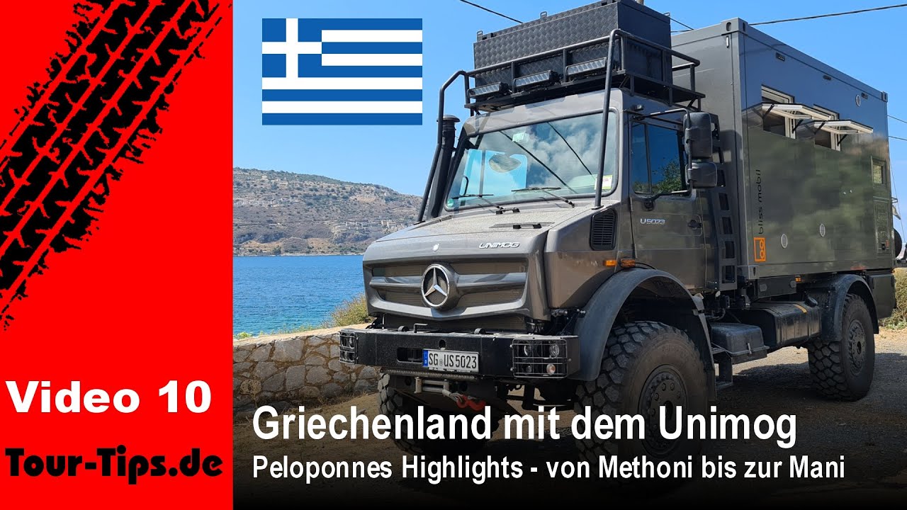 Griechenland mit dem Unimog – Peloponnes Highlights - von Methoni bis zur Mani
