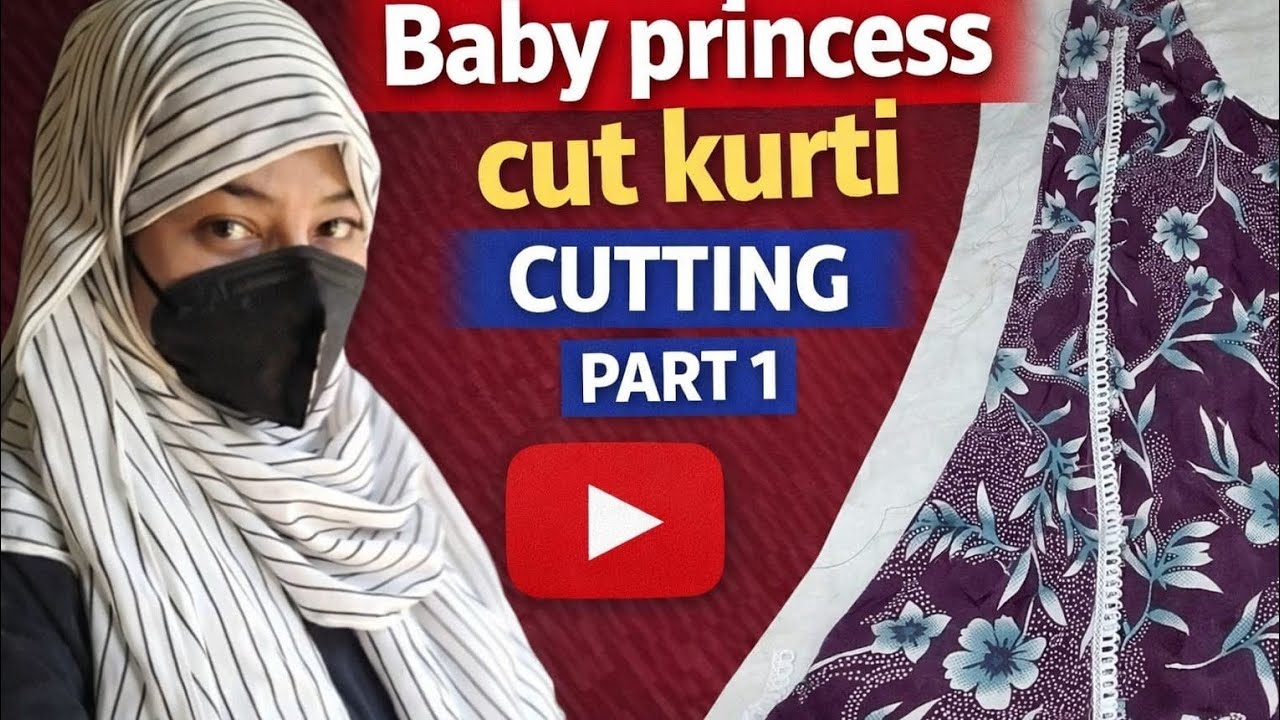 Baby princess cut kurti cutting part 1 #fashion #trending #viral 