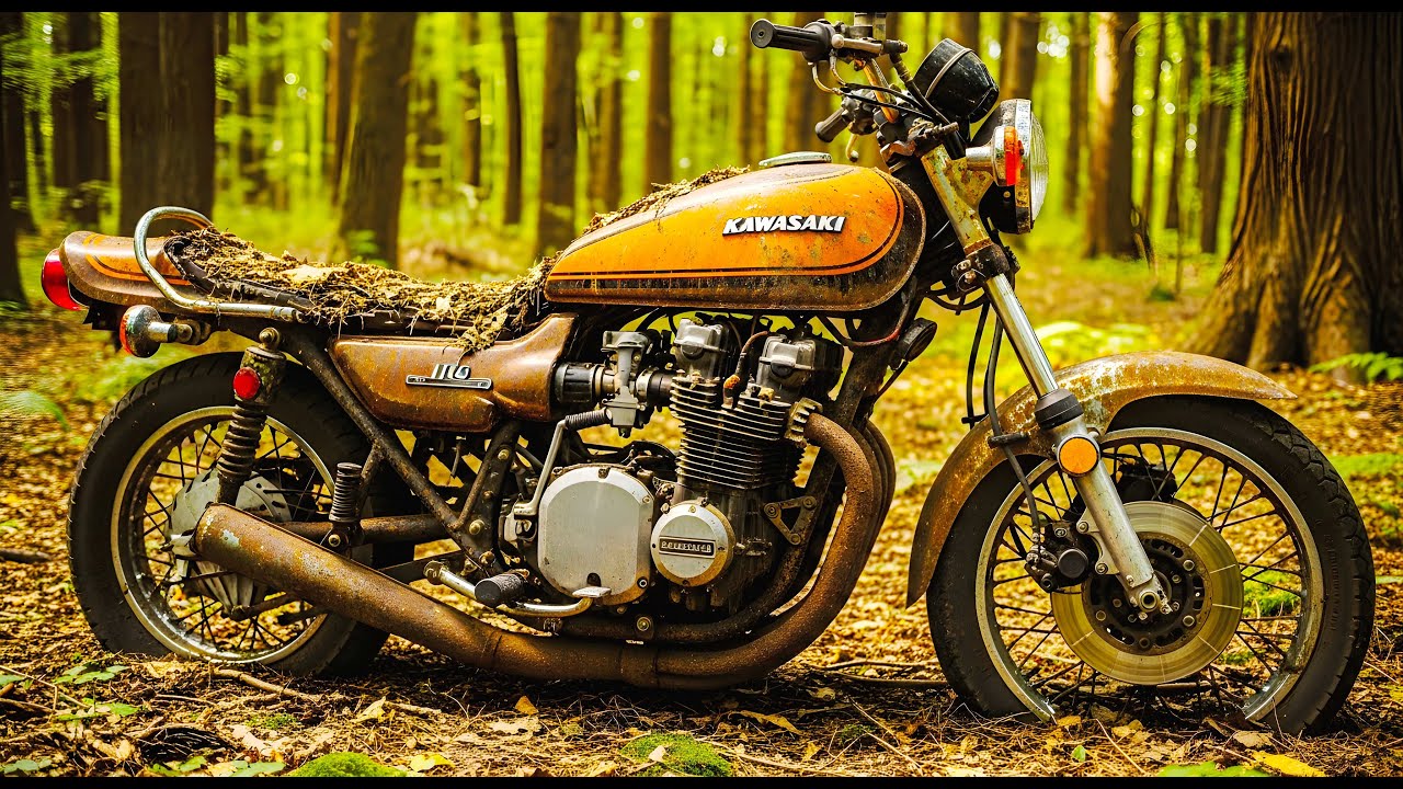 Saving a LEGENDARY Kawasaki Z1 900 | Abandoned in a Forest for 40 Years