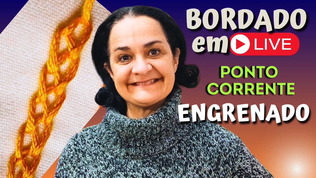 Eu Descobri o Segredo do Ponto Corrente Engrenado no Bordado à Mão!
