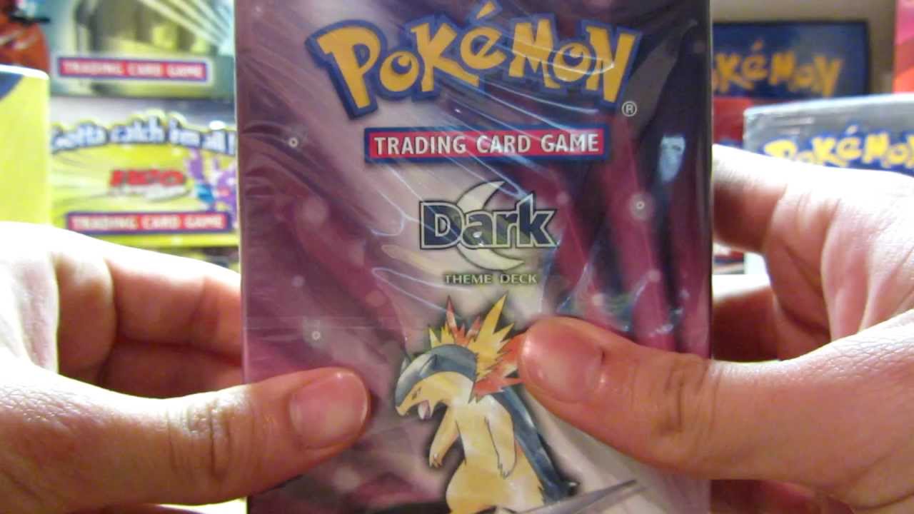 Opening a Sealed Pokemon Neo Destiny Dark Theme Deck!