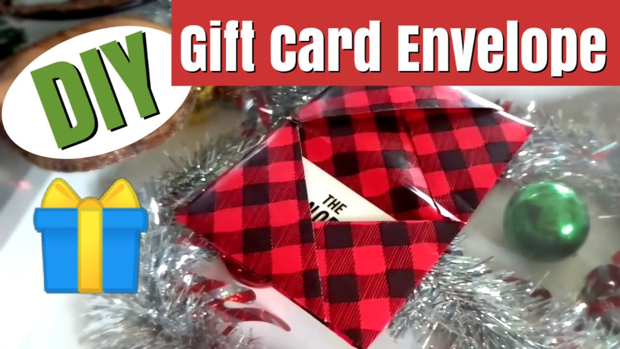 How to Make a Gift Card Envelope with Wrapping Paper in 2 minutes! | ModCreations | ModestMickey