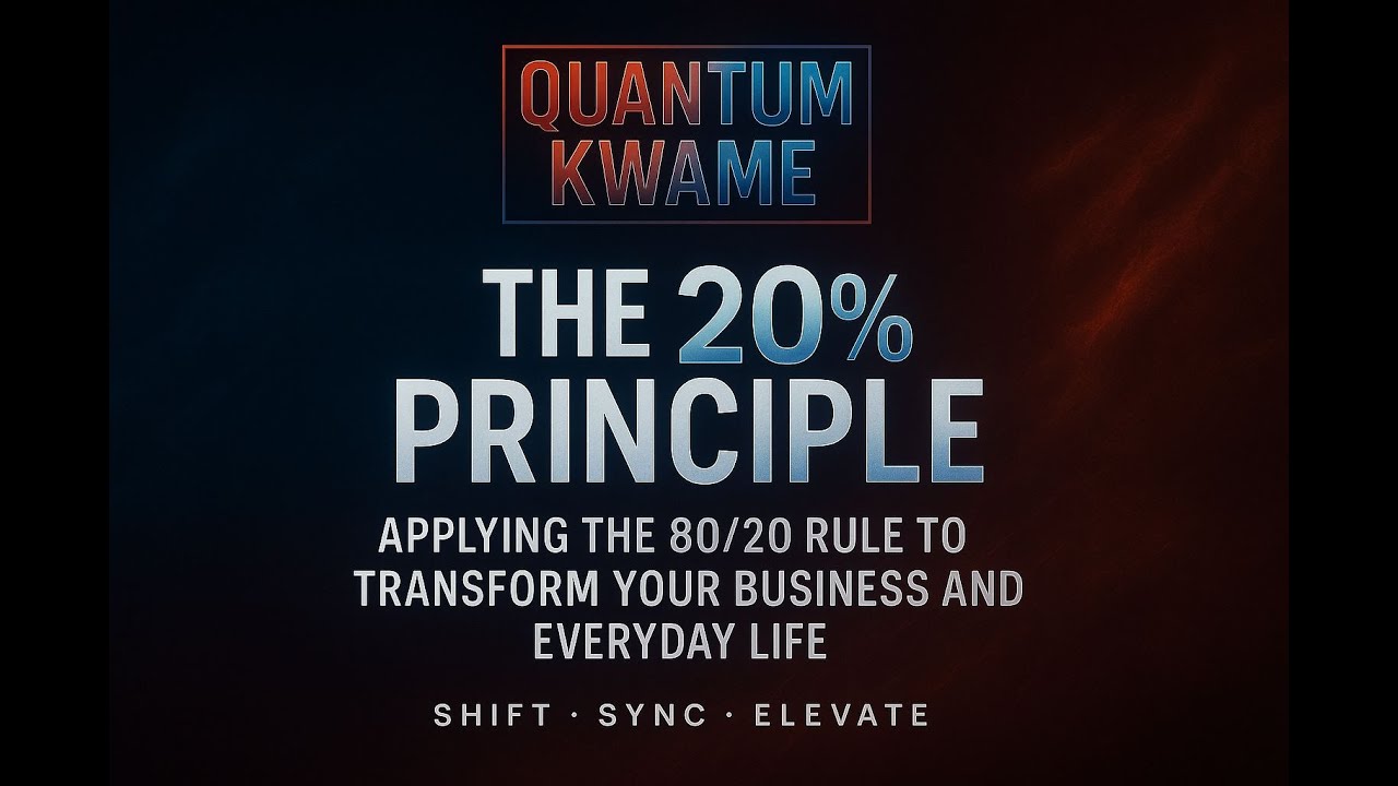 The 20% Principle Ep2: | The Parable of the Sower | Shift • Sync • Elevate with Quantum Kwame