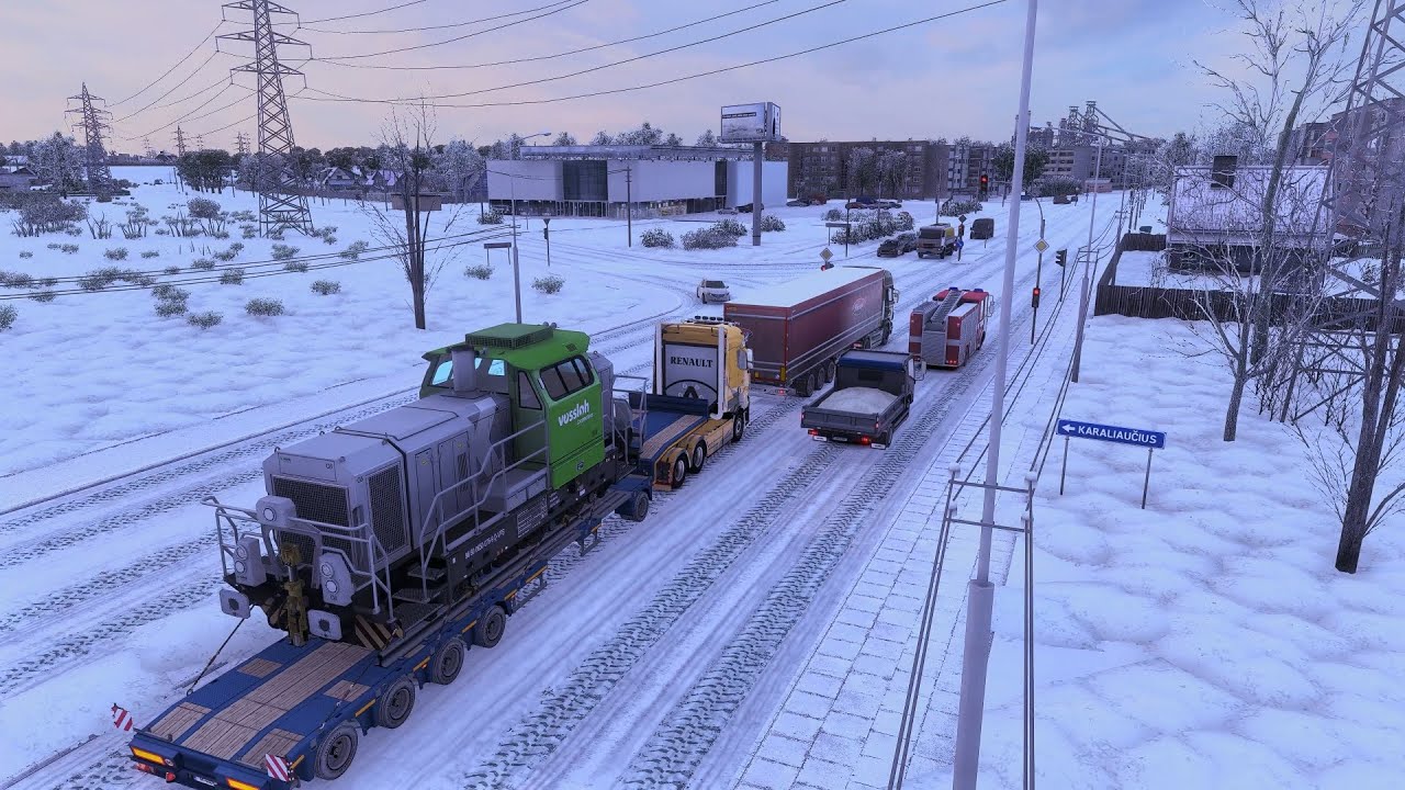 🚚❄️[유로트럭2,ETS2] (IR) 라트비아, SNOWYMOON V2.