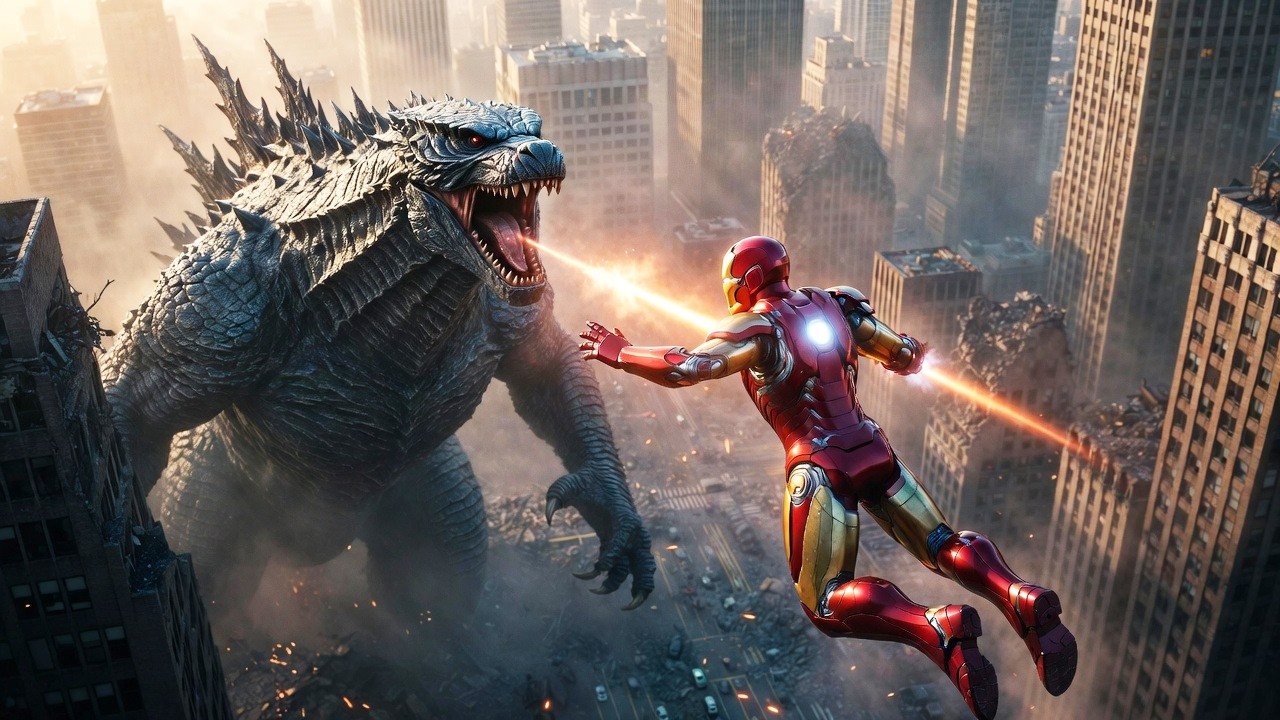 What If Iron man Vs Godzilla