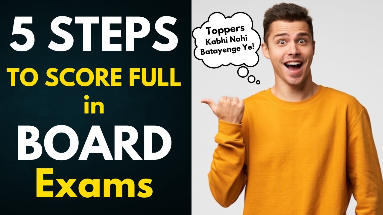5 Steps to Score Full for Board Exam | 6 Months Strategy for Boards! #class10 #studytips