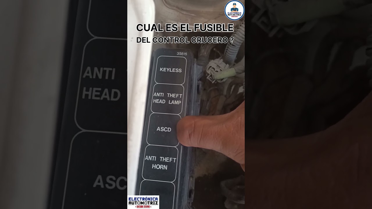 CU&Aacute;L ES EL FUSIBLE DEL CONTROL CRUCERO ?#electronicaautomotriz #automobile #electricidadautomotriz