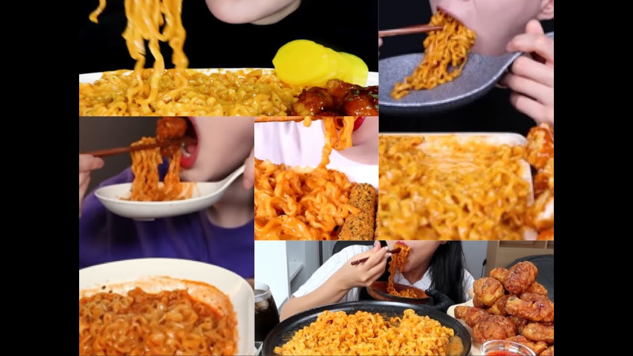 カルボブルダック ASMR モッパン まとめ【FIRE NOODLE│Mukbamg│Korean】