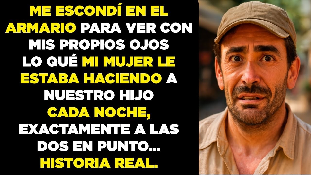 Me escondí para descubrir por qué mi esposa va cada noche a la habitación de nuestro hijo, allí vi..