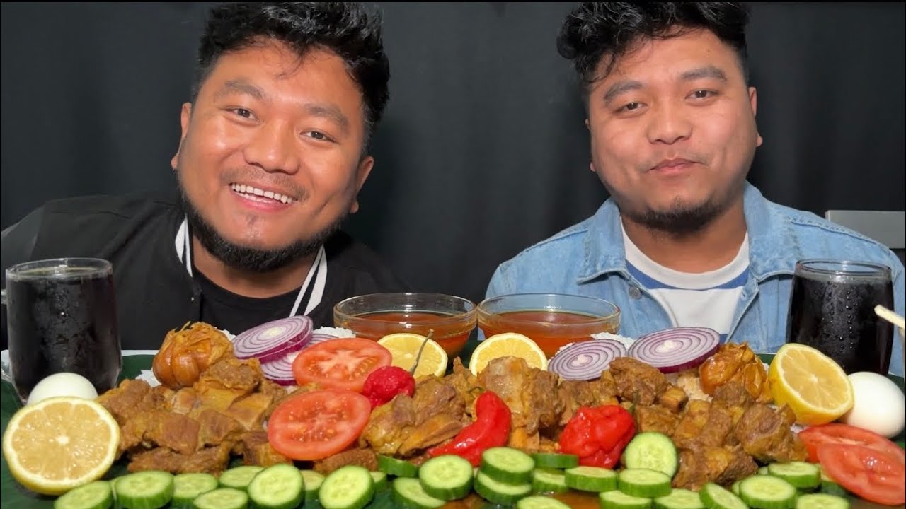 Spicy Beef Curry with 3Red king Chilli🌶️🌶️@ZiruThangjalamMukbang2025 X Mini Ziru🤣🤣