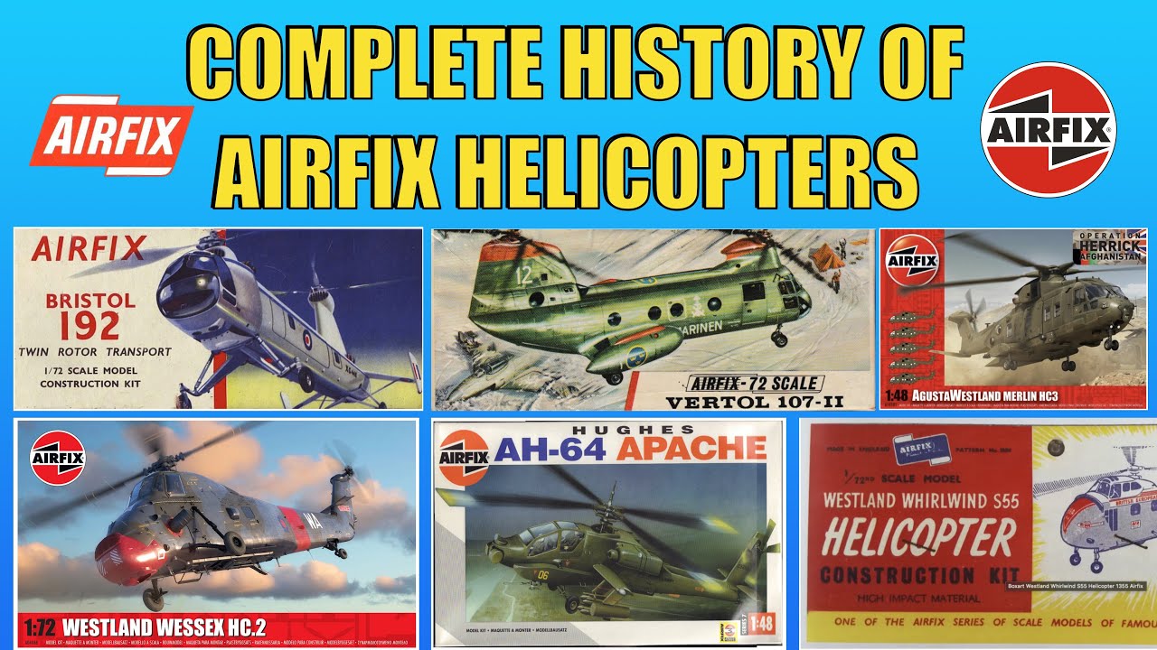 70 Years Of AIRFIX and Their HELICOPTER Model Kits - COMPLETE History