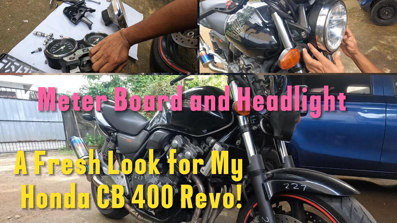 Reassemble Honda CB400 Super Four Revo Meter Board & Headlight - මීටර් හෙඩ් ලයිට් හයි කරන විදිය