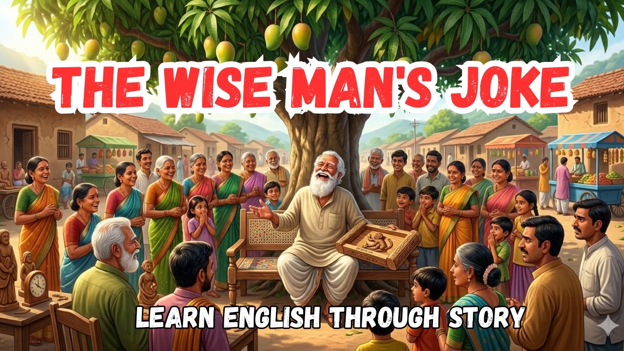 Learn English Through Story ⭐️ The Wise Man's Joke || Stop Worrying || Graded Reader