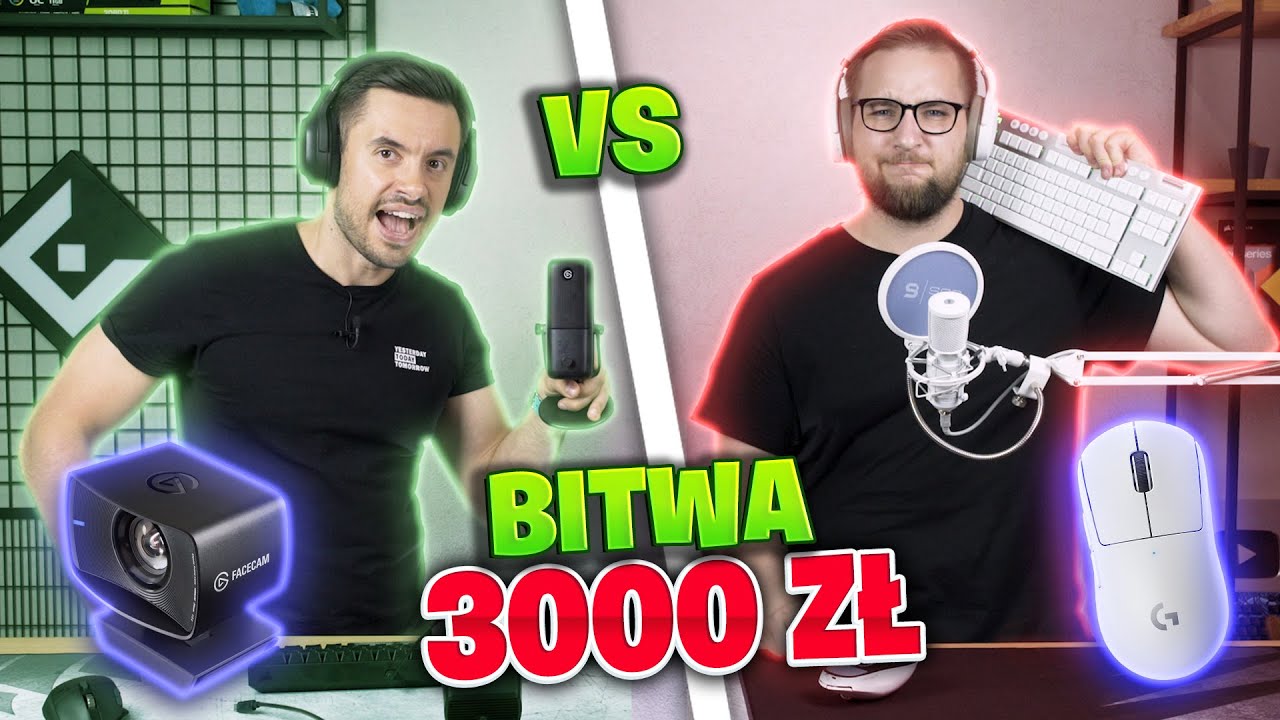 ZESTAW STREAMERA za 3000zł! - Wielka BITWA ZESTAW&Oacute;W!