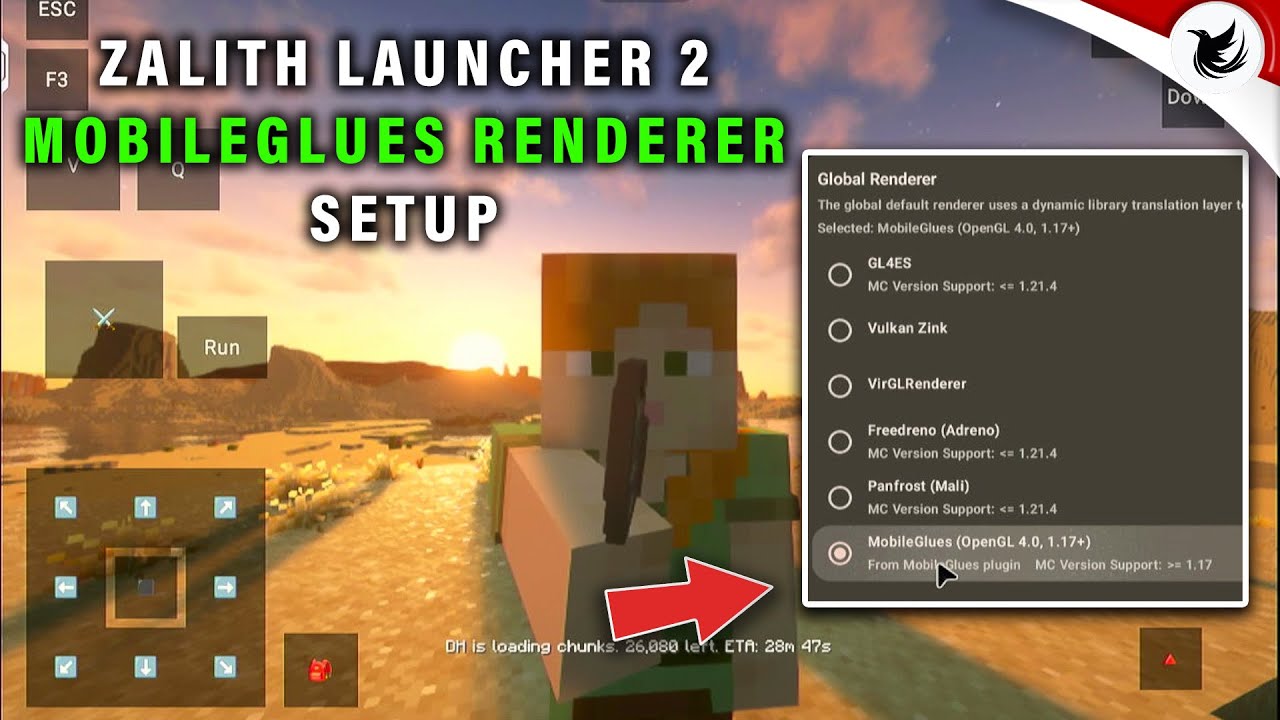 Как использовать MobileGlues Renderer в Zalith Launcher 2