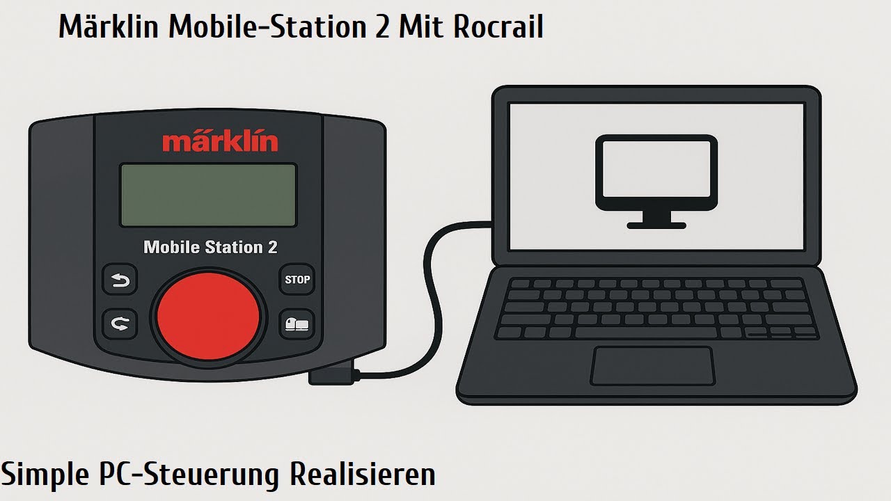 Märklin Mobilestation 2 & Gleisbox mit PC verbinden und Steuern
