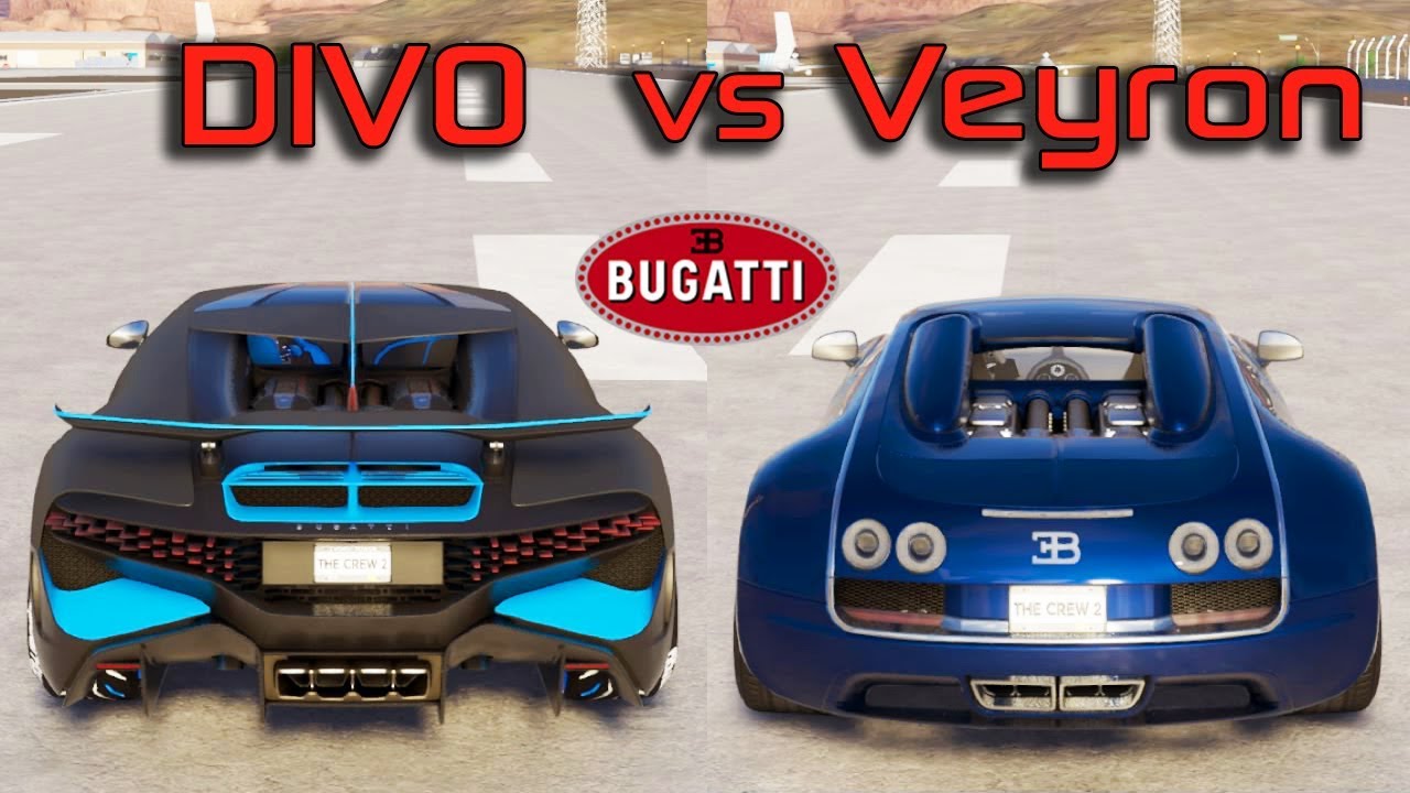 The CREW 2: BUGATTI DIVO VS BUGATTI VEYRON (WHICH IS FASTEST?)