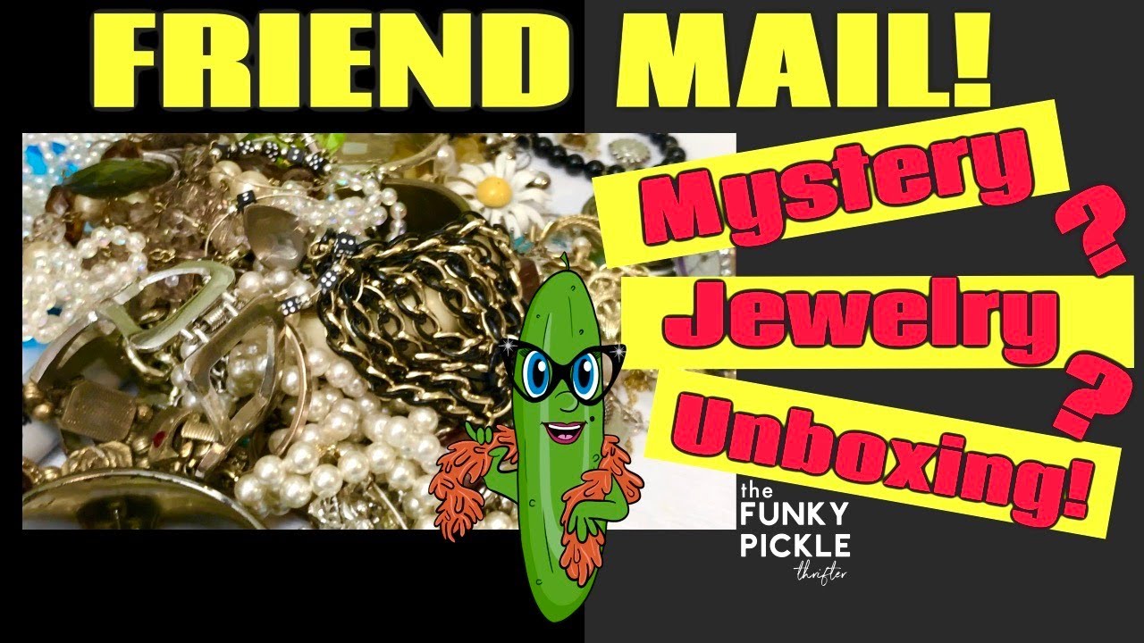 FRIEND MAIL From Miss Mary!!!!! Vintage Jewelry Mystery Unboxing Unjarring
