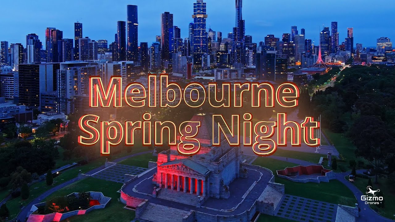 Melbourne Spring Night 2021 by Drone 4K - Autel Evo 2 Pro