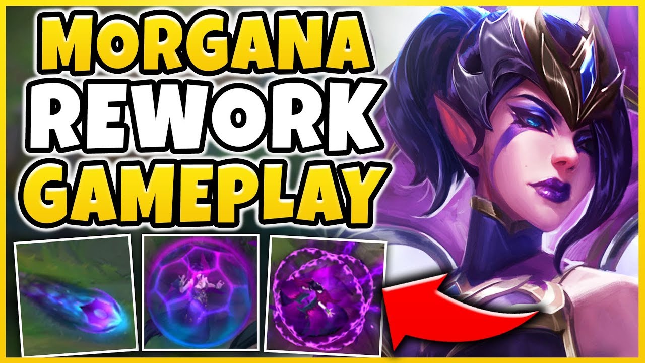NEW MORGANA REWORK IS AMAZING! *INSANE AOE COMBO* REWORKED MORGANA GAMEPLAY! - League of Legends