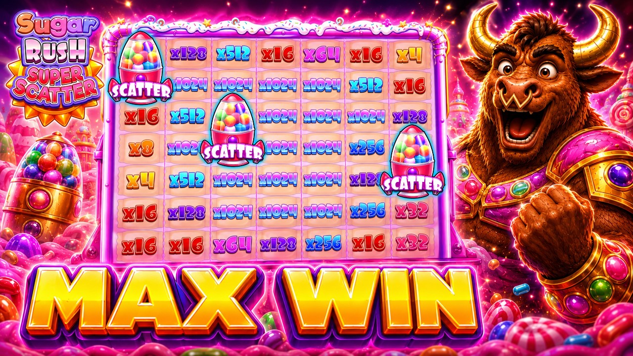50,000x MAX WIN! 🍬 | Sugar Rush Super Scatter | Big Win Bull Replay