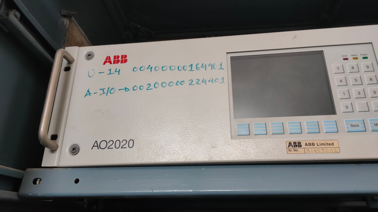 Analyser calibration (CO,SOX,NOX).          Basic calibration, optical adjustment.ABB ANALYZER