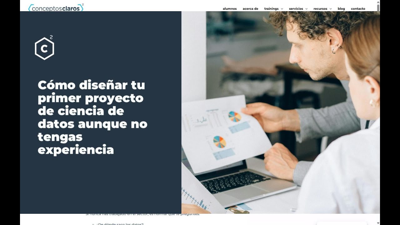 Cómo diseñar tu primer proyecto de ciencia de datos (aunque no tengas experiencia)