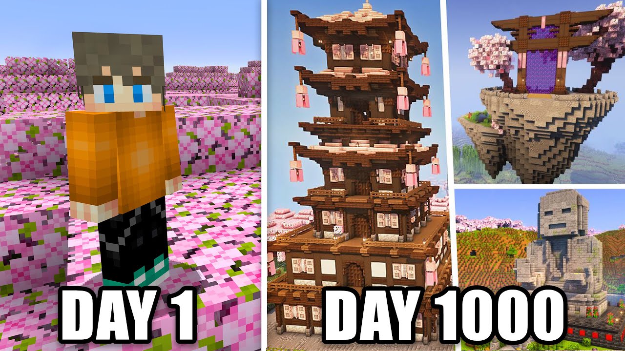 I Survived 1000 Days in Hardcore Minecraft [FULL MOVIE]