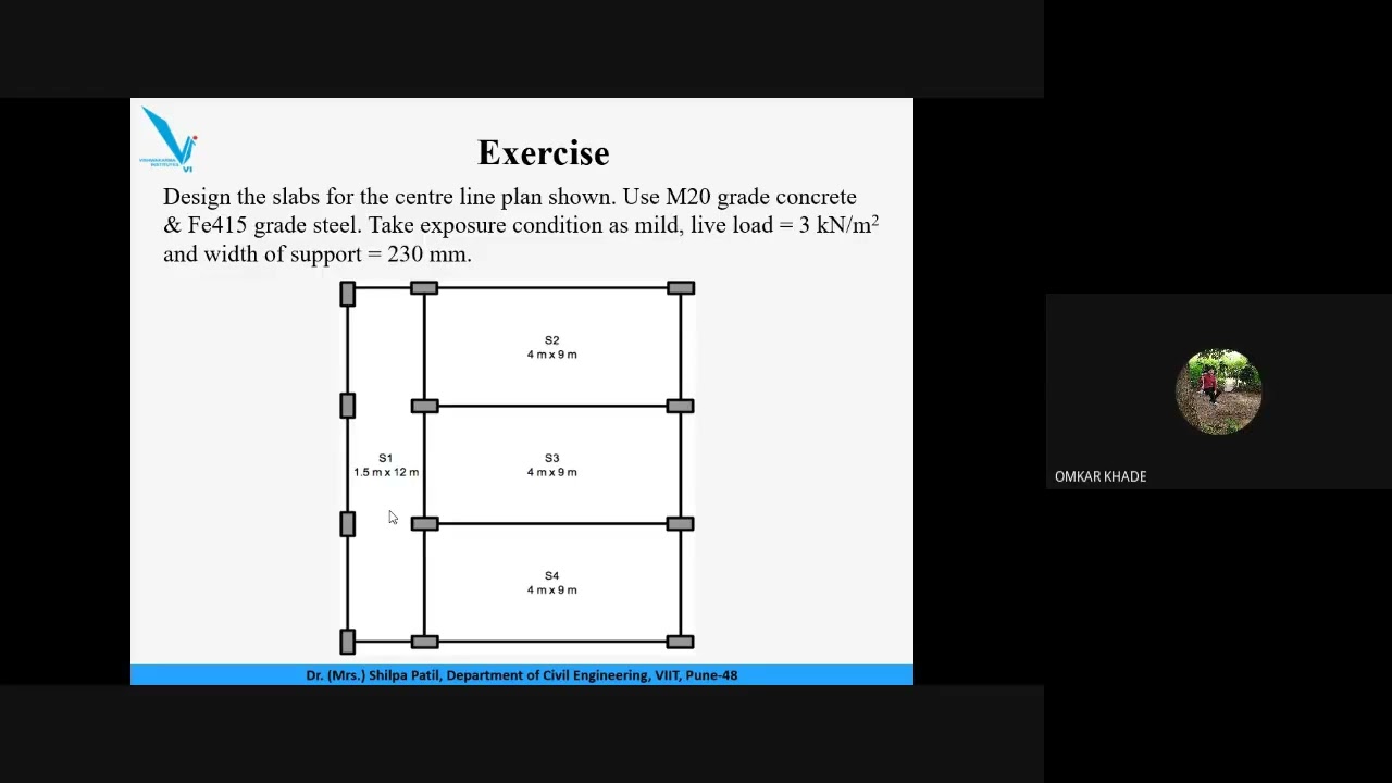 26. Numerical Example on design of simply supported One-way slab