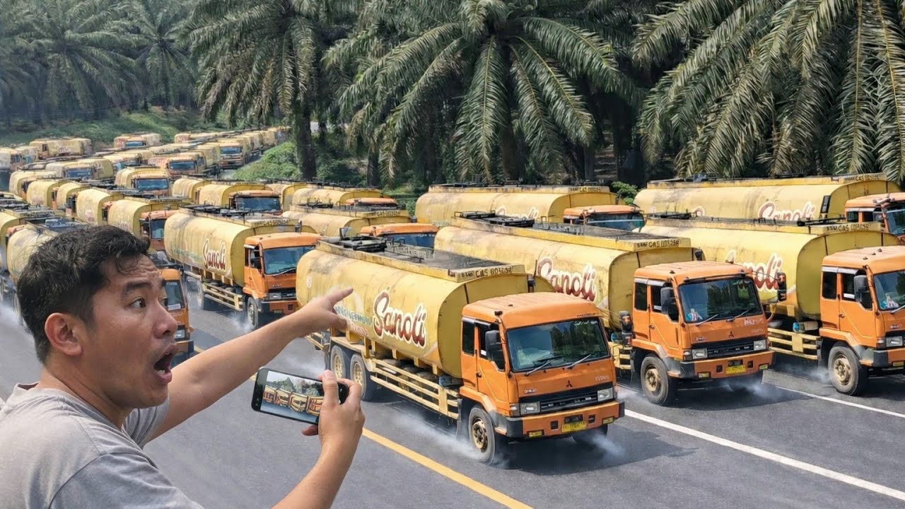 Tak Lazim! Truk Tangki Ramai Nanjak Di Bukit Kodok #viral #truck 