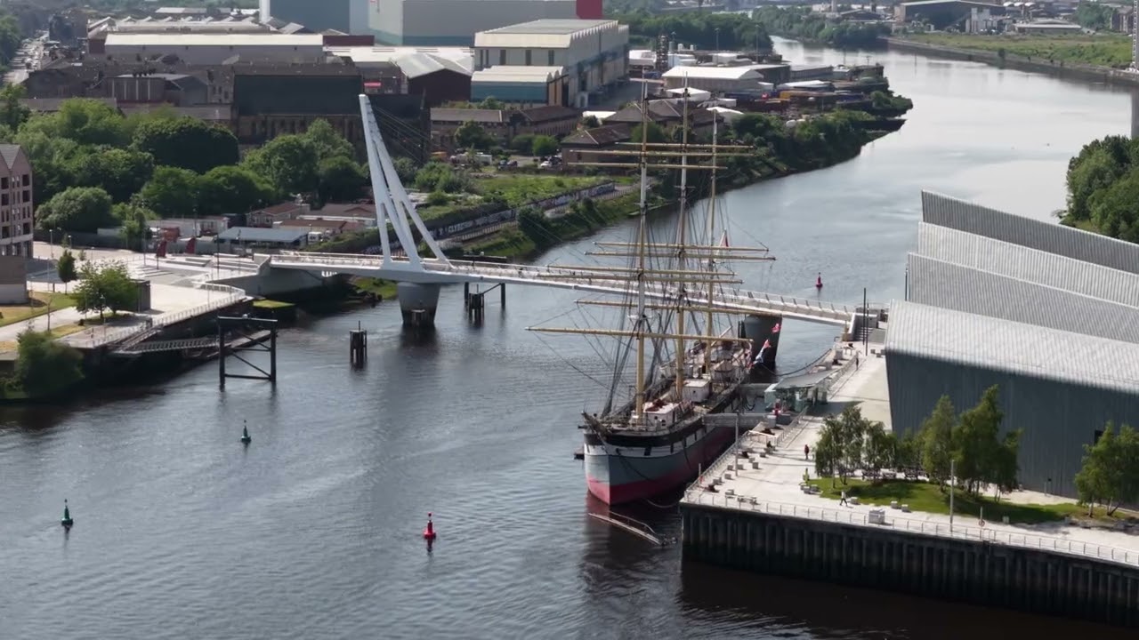 Pacific Quay, Glasgow with DJI Drone